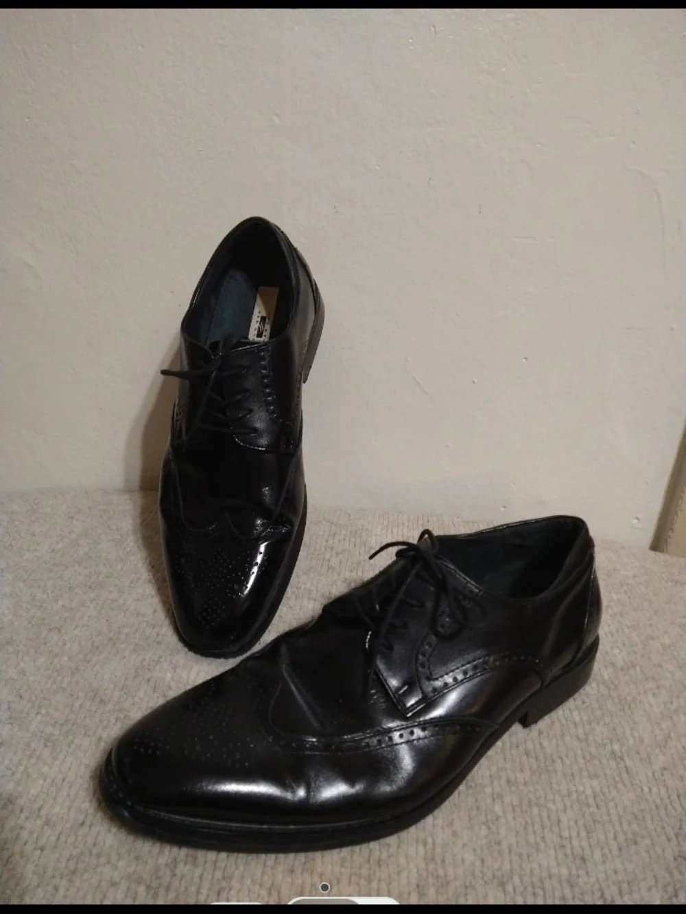 Versatile Core Classic Black Wingtip Dress Shoes - Men
